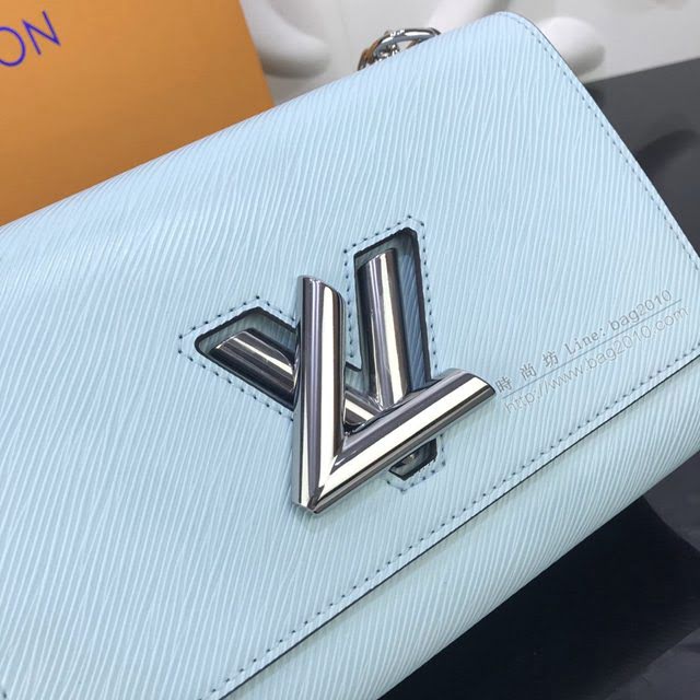 LV包包 粒面皮革 Twist中號手袋 lv新款女包 LV鏈條單肩斜挎包  ydh3605